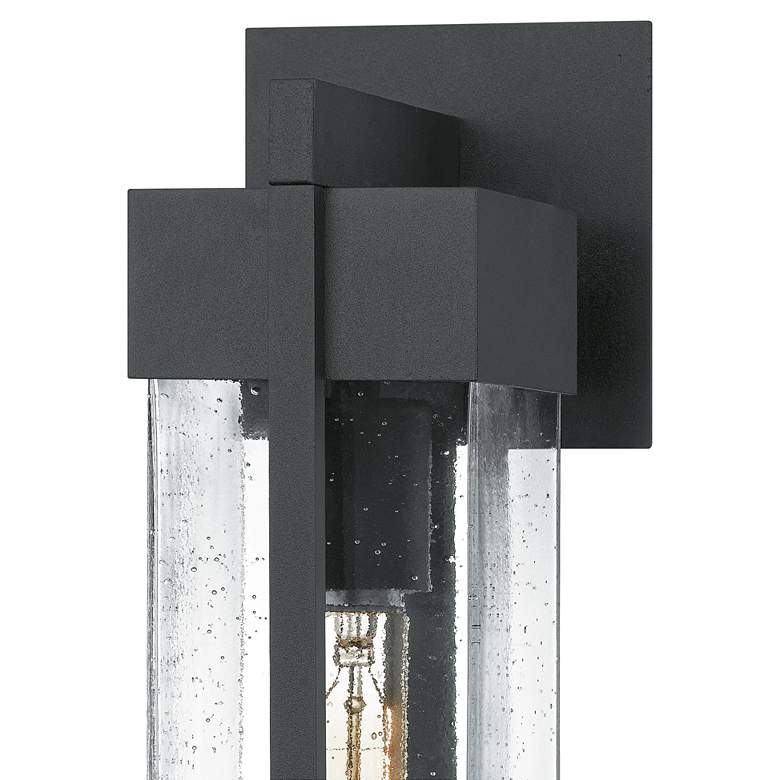 Image 3 Quoizel Wynn 15 3/4 inch High Earth Black Outdoor Wall Light more views