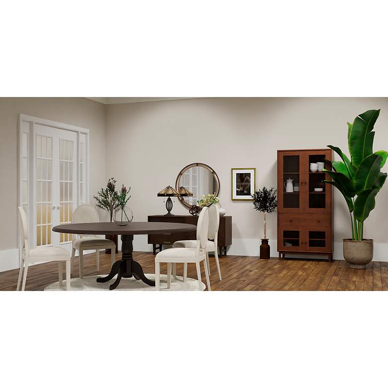 Image 4 Quoizel Yellowstone Matte Black Tiffany Accent Table Lamp more views