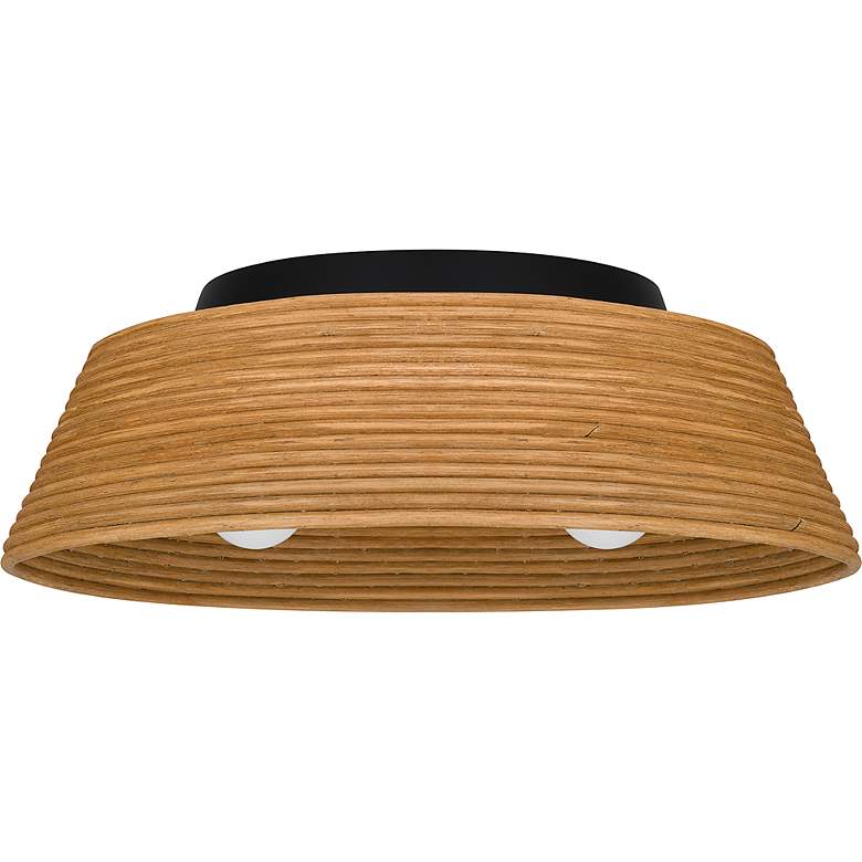 Image 5 Quoizel Zahara 18 1/4"W Matte Black 3-Light Ceiling Light more views