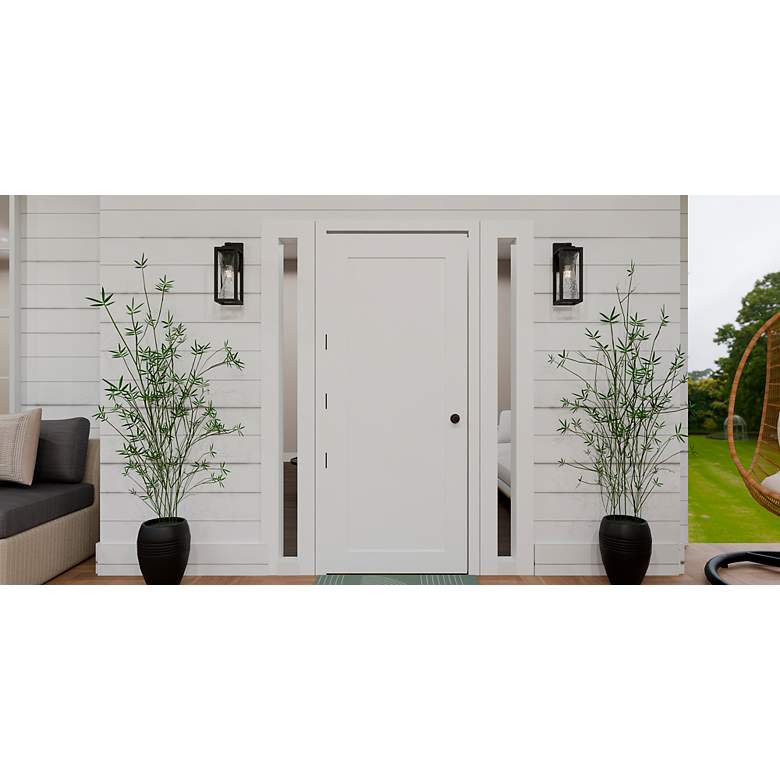Image 6 Quoizel Zarah 14 1/4" High Matte Black Outdoor Wall Light more views
