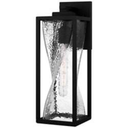 Quoizel Zarah 17 1/4"H Black Rectangular Outdoor Wall Light