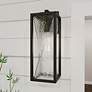 1_Quoizel Zarah 20 1/4" High Matte Black Outdoor Wall Light