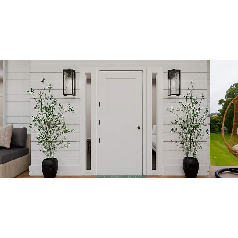 Image 6 Quoizel Zarah 20 1/4" High Matte Black Outdoor Wall Light more views