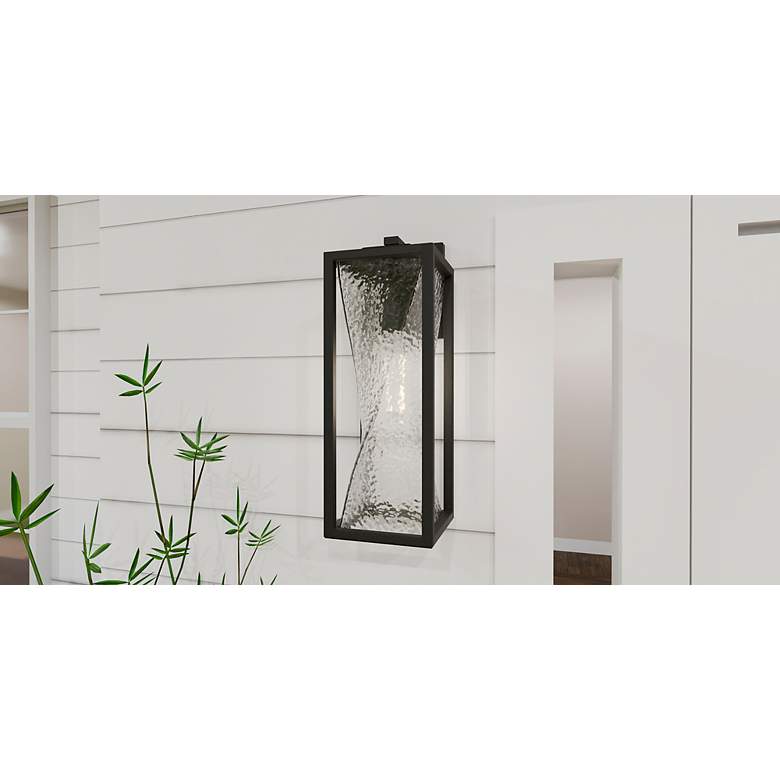 Image 7 Quoizel Zarah 20 1/4" High Matte Black Outdoor Wall Light more views