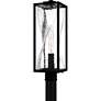 1_Quoizel Zarah 21 1/4" High Matte Black Outdoor Post Light