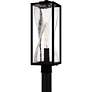 2_Quoizel Zarah 21 1/4" High Matte Black Outdoor Post Light more views