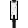 3_Quoizel Zarah 21 1/4" High Matte Black Outdoor Post Light more views