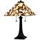 Quoizel Zion Matte Black Tiffany Table Lamp