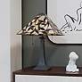 1_Quoizel Zion Matte Black Tiffany Table Lamp