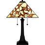 5_Quoizel Zion Matte Black Tiffany Table Lamp more views