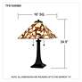 Quoizel Zion Matte Black Tiffany Table Lamp