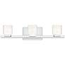 2_Quoizel Zola 22 1/2"W Polished Chrome 3-Light LED Bath Light