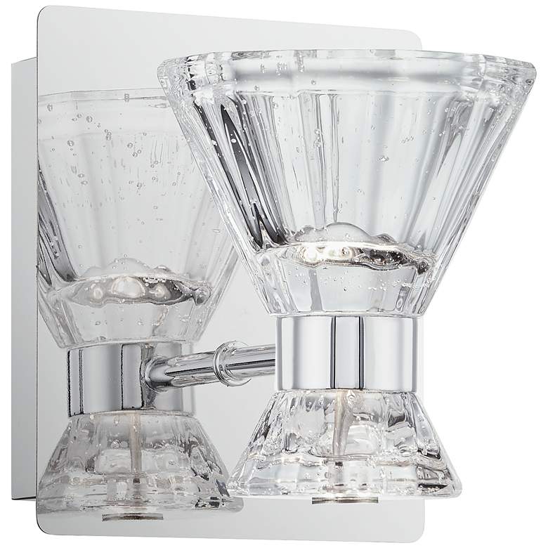 Image 1 Quoizel Zuri 6" High Polished Chrome LED Wall Sconce