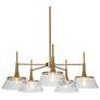 1_Quoridan 31 1/2" Wide Plating Brass 5-Light Chandelier