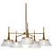Quoridan 31 1/2" Wide Plating Brass 5-Light Chandelier