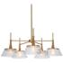 Quoridan 31 1/2" Wide Plating Brass 5-Light Chandelier