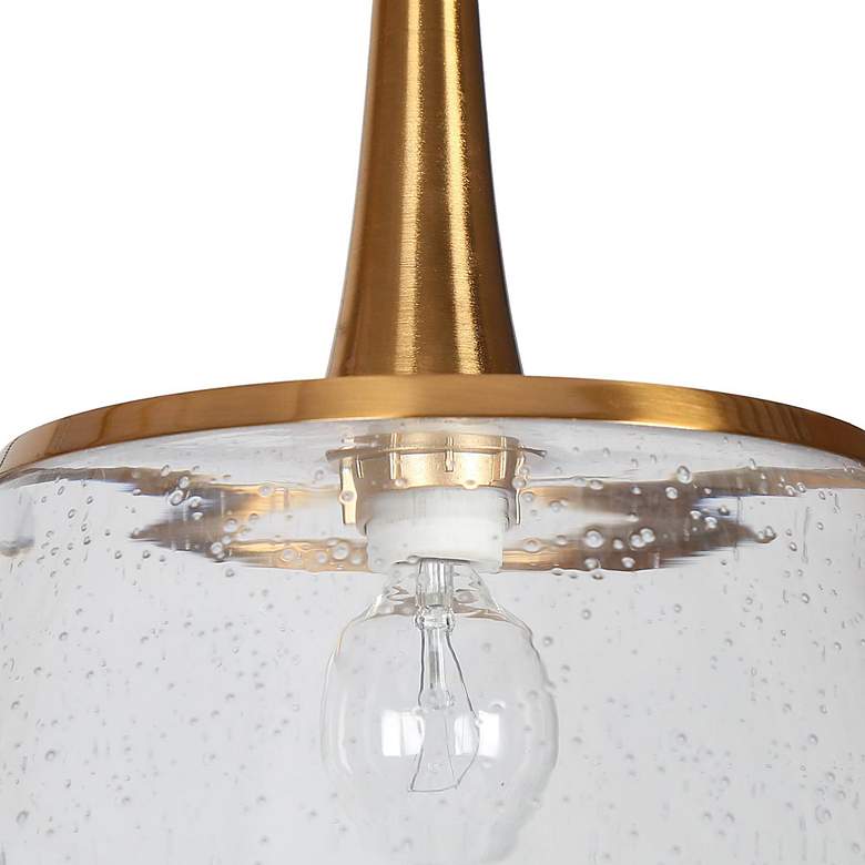 Image 3 Quoridan 31 1/2" Wide Plating Brass 5-Light Chandelier more views
