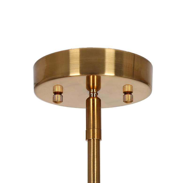 Image 4 Quoridan 31 1/2" Wide Plating Brass 5-Light Chandelier more views
