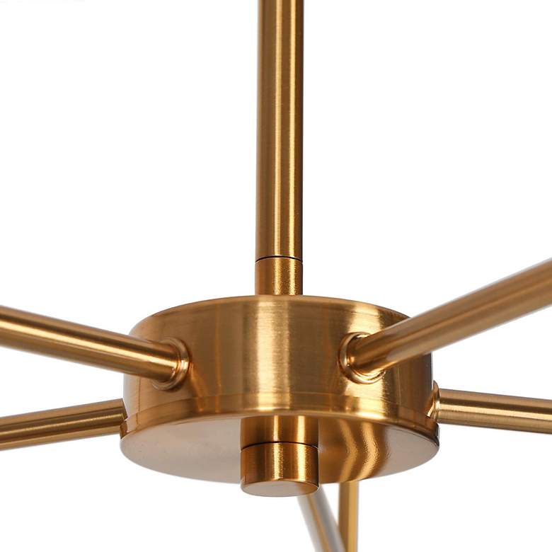 Image 5 Quoridan 31 1/2" Wide Plating Brass 5-Light Chandelier more views