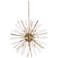 Quorra 48" Wide Burnished Brass Starburst Chandelier