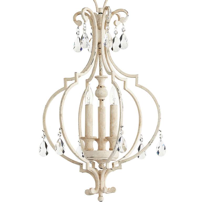 Image 2 Quorum Ansley 14" Wide Persian White 3-Light Chandelier more views