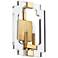 Quorum Broadway 15" High 2-Light Aged Brass Wall Sconce