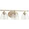 Quorum Brooks 21" Wide Persian White 3-Light Bath Light