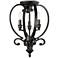 Quorum Bryant 12 1/2"W Oiled Bronze 3-Light Ceiling Light