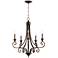 Quorum Bryant 25 3/4" Wide Oiled Bronze 5-Light Chandelier
