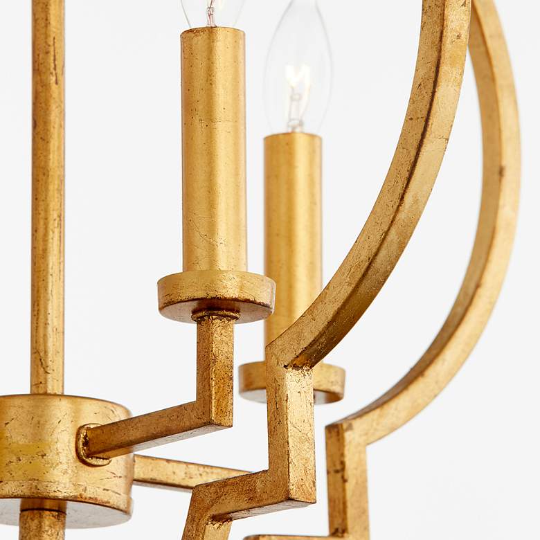 Image 2 Quorum Dublin 18" Wide Gold Leaf 4-Light Pendant more views