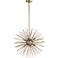 Quorum Electra 23"W Silver Leaf 8-Light Pendant Chandelier