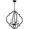 Quorum Espy 14 1/4"W Aged Brass and Black 4-Light Pendant