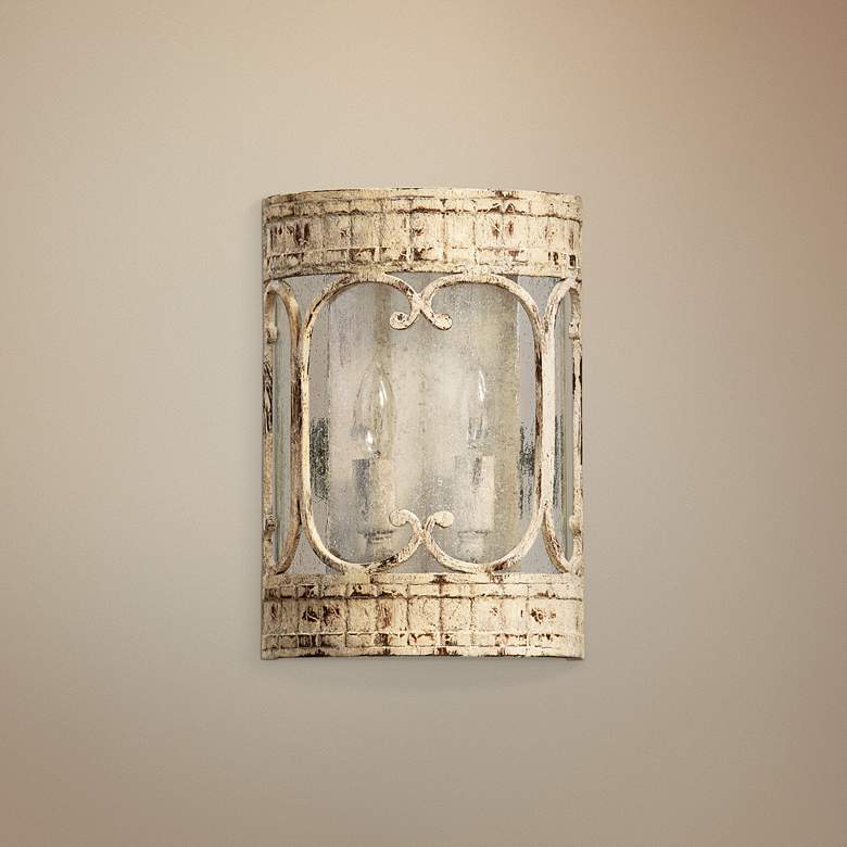 Image 1 Quorum Florence 11 1/4" High Persian White Sconce