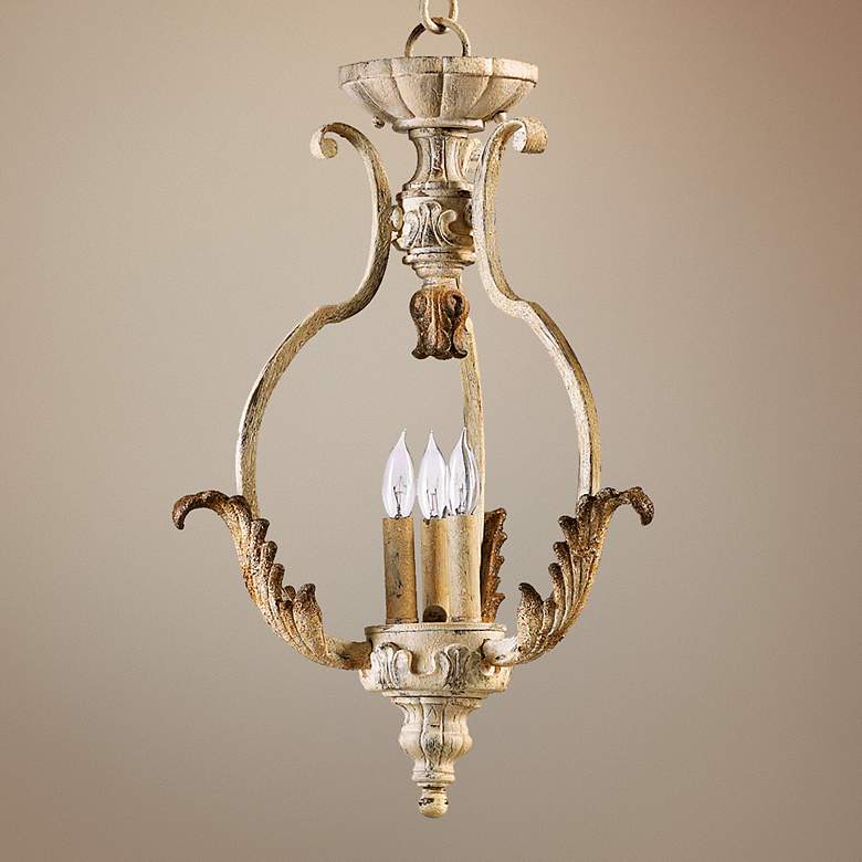 Image 1 Quorum Florence 16 inch Wide 3-Light Persian White Chandelier