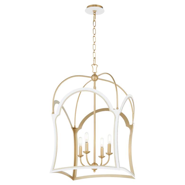 Image 2 Quorum Fort Worth 23" Wide Oiled Bronze 4-Light Chandelier more views