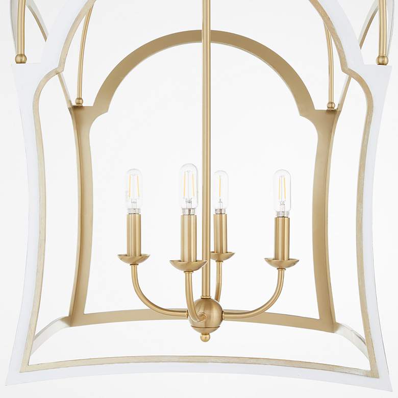 Image 4 Quorum Fort Worth 23" Wide Oiled Bronze 4-Light Chandelier more views