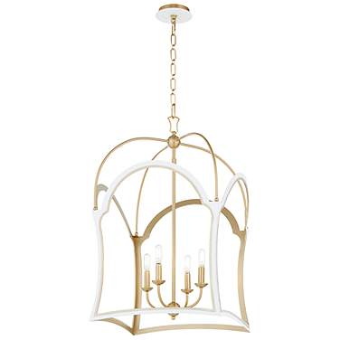 Quorum Fort Worth 23" Wide Oiled Bronze 4-Light Chandelier