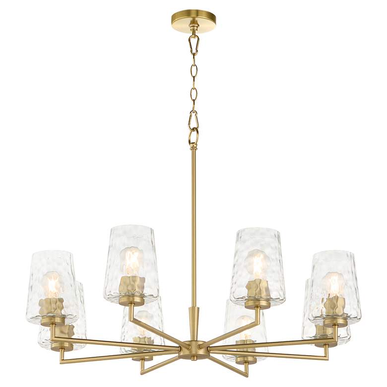 Image 2 Quorum Goodwin 32" Wide Angel Brass 8-Light Chandelier more views