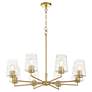 2_Quorum Goodwin 32" Wide Angel Brass 8-Light Chandelier more views