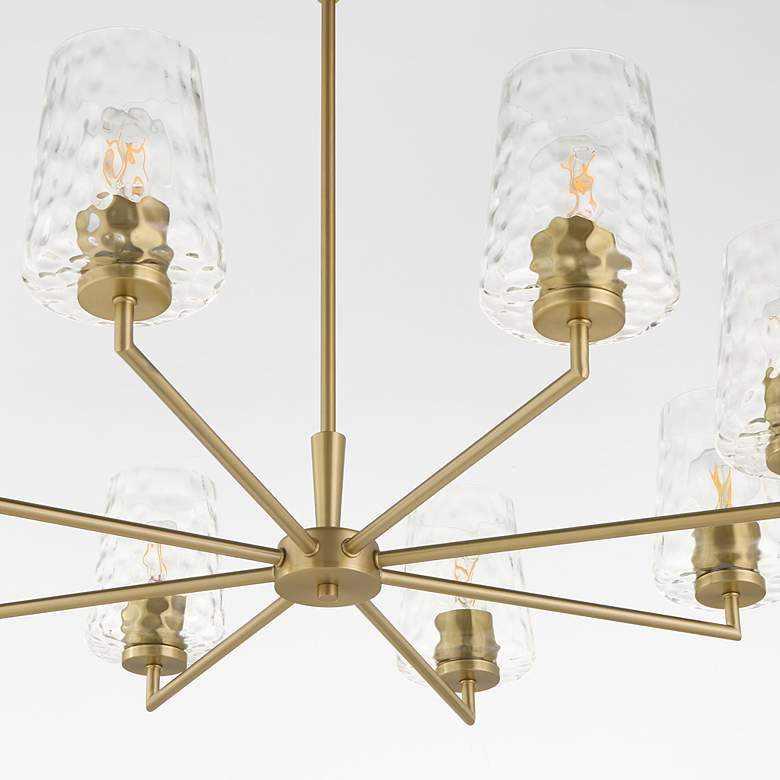 Image 3 Quorum Goodwin 32" Wide Angel Brass 8-Light Chandelier more views