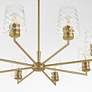 3_Quorum Goodwin 32" Wide Angel Brass 8-Light Chandelier more views