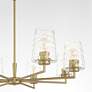 4_Quorum Goodwin 32" Wide Angel Brass 8-Light Chandelier more views