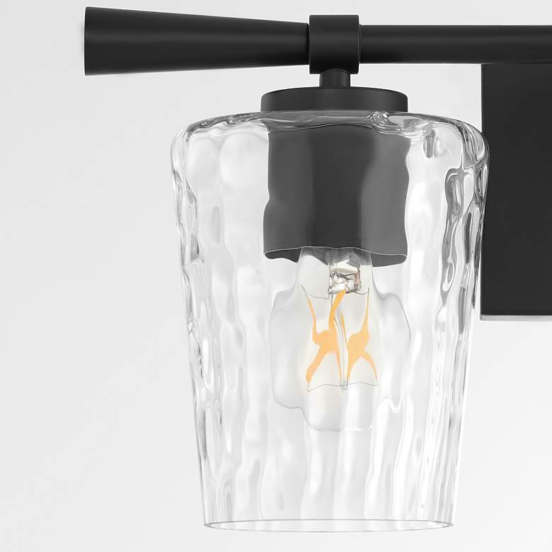 Image 3 Quorum Goodwin 9 1/4" High Matte Black 2-Light Wall Sconce more views