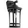 Quorum Haley 17 3/4" High Textured Black Outdoor Wall Light