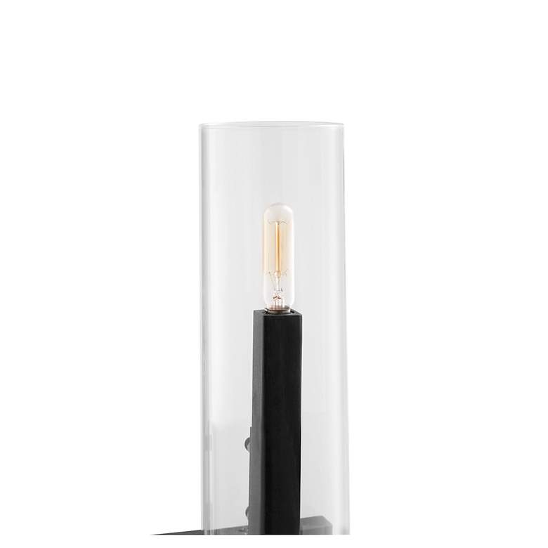 Image 2 Quorum Harbin 16" High Black Wall Sconce more views
