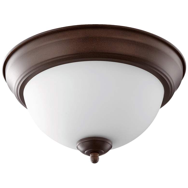 Image 1 Quorum International 11" Oiled Bronze Ceiling Mount