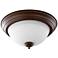 Quorum International 13" Oiled Bronze Ceiling Mount
