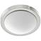 Quorum International 13" Polished Nickel Ceiling Mount