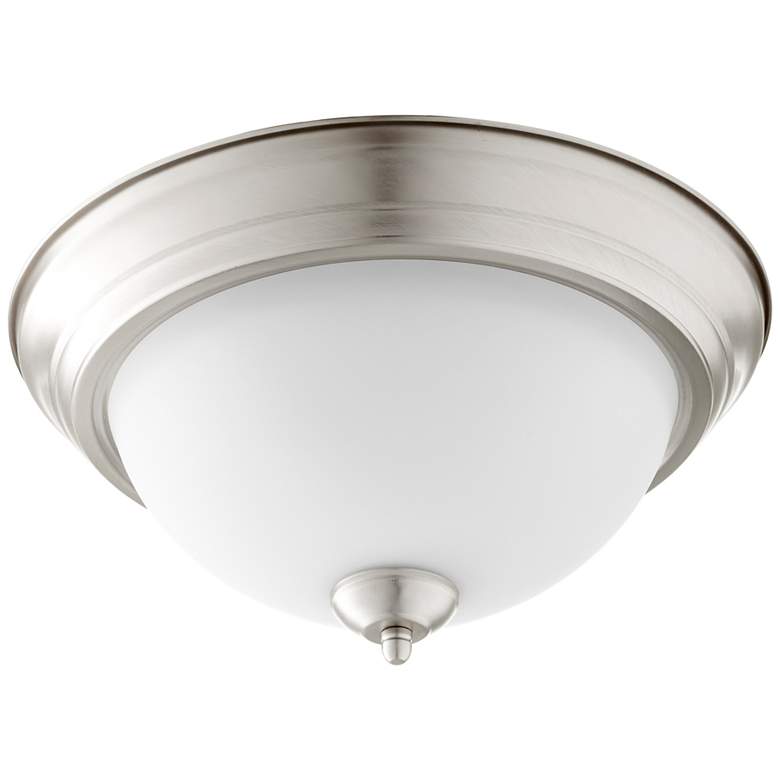 Image 1 Quorum International 13" Satin Nickel Ceiling Mount