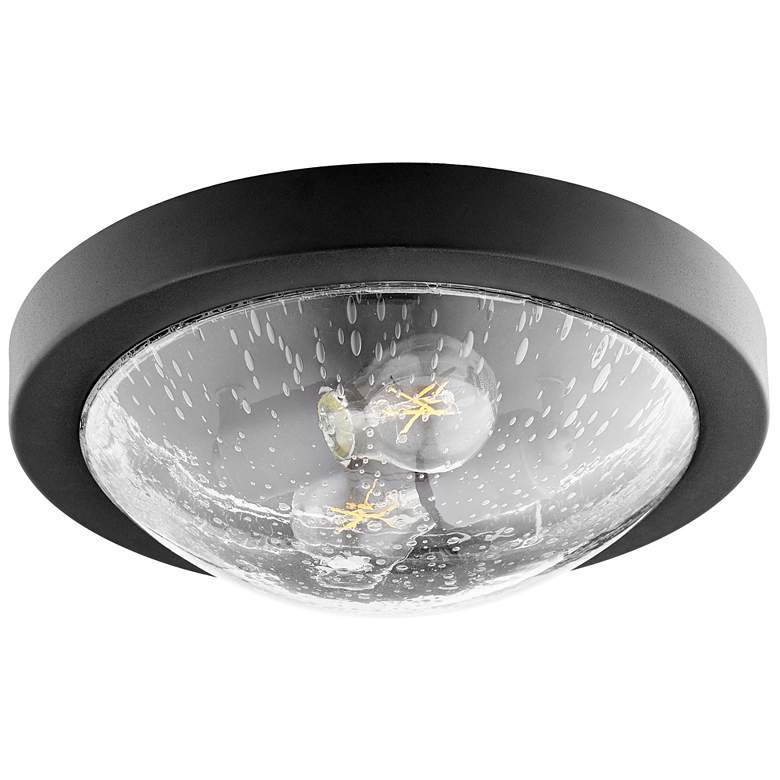 Image 1 Quorum International 13" Textured Black Ceiling Mount